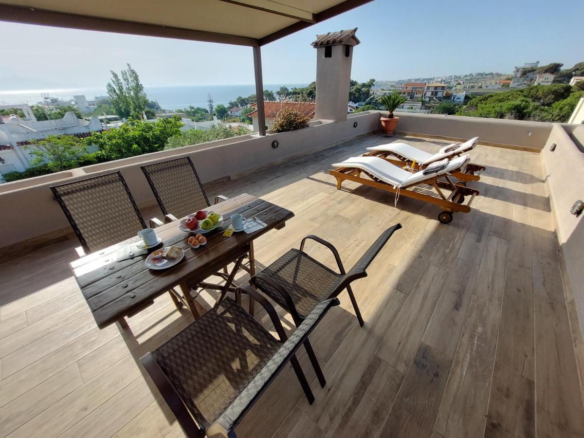 Sea View Apartment 15 Min From Athens Airport Néa Mákri Buitenkant foto