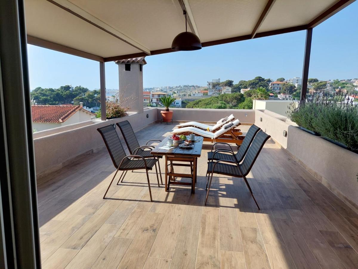 Sea View Apartment 15 Min From Athens Airport Néa Mákri Buitenkant foto
